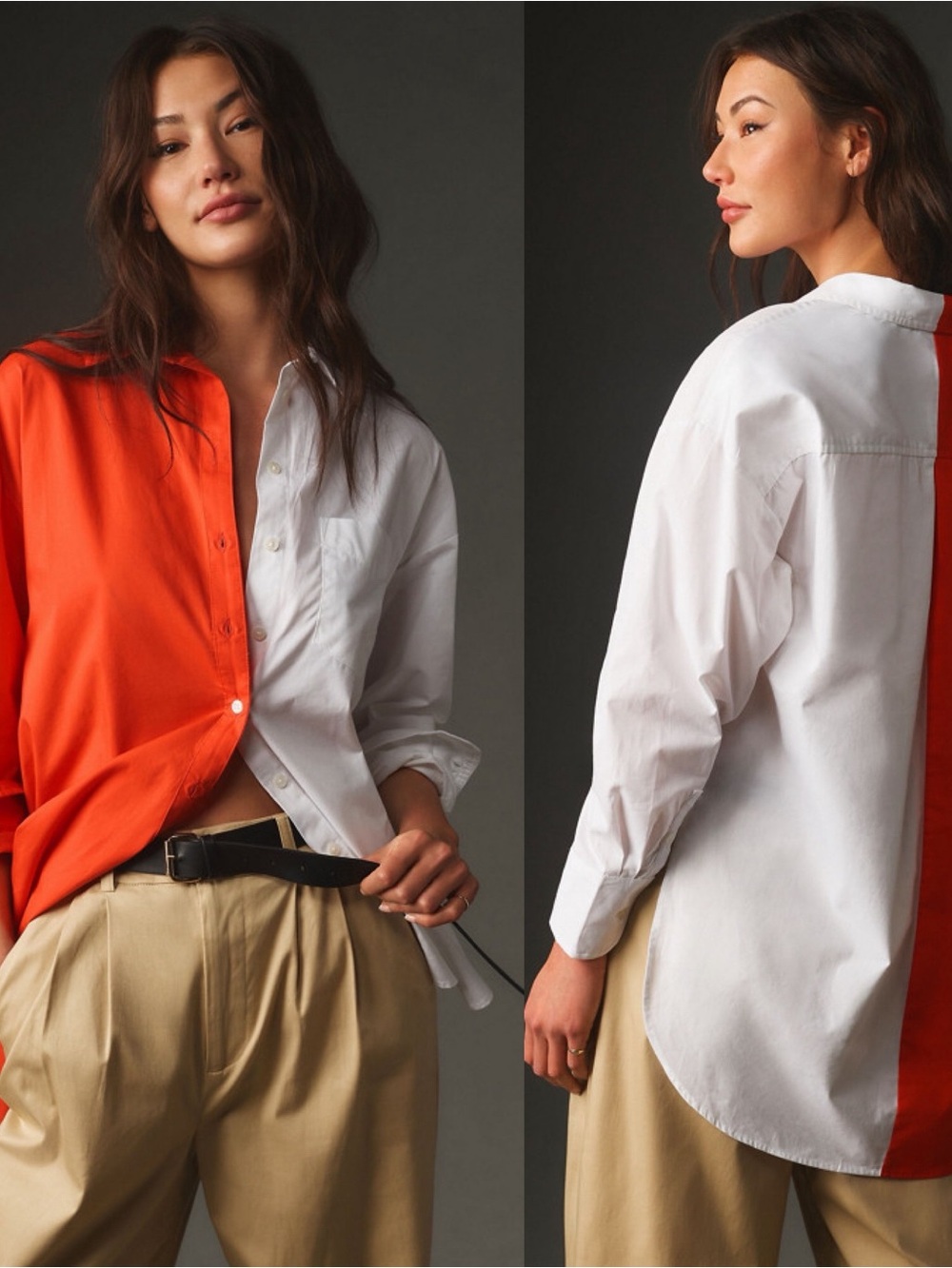 Anthropologie | Maeve The Bennet Buttondown Shirt Colorblock Edition